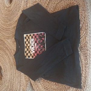 Boys Xl Vans black long sleeve tshirt